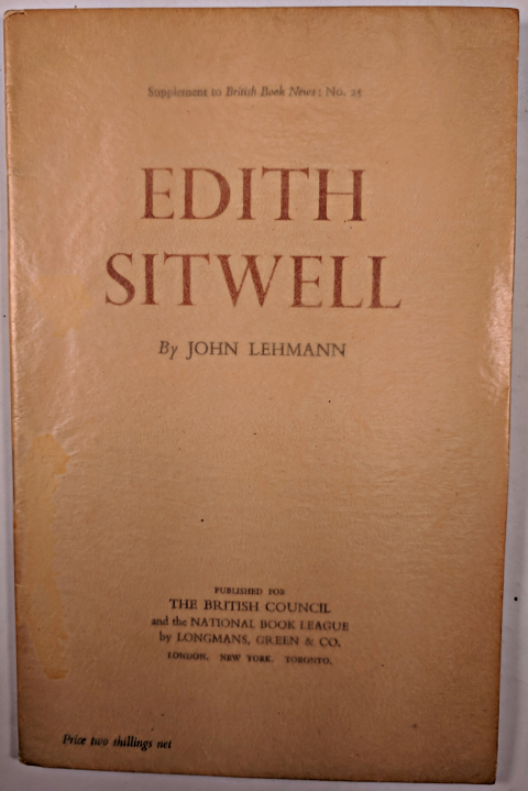 Edith Sitwell (Bibliographical series of supplements to "British Book News" no. 25)