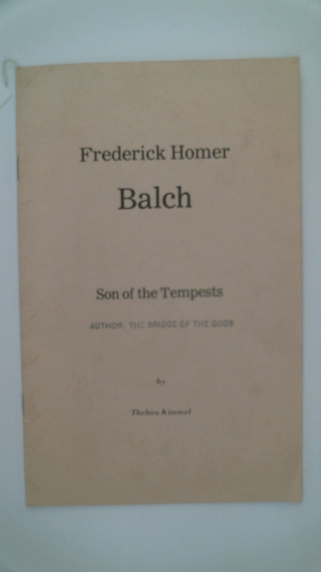 Frederick Homer Balch