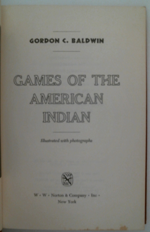 Games of the American Indian