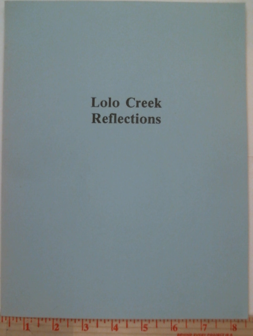 Lolo Creek Reflections