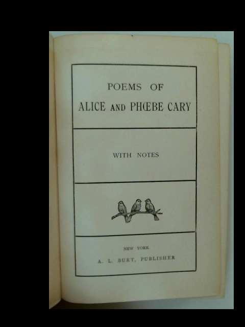 Poems of Alice and Phoebe Cary
